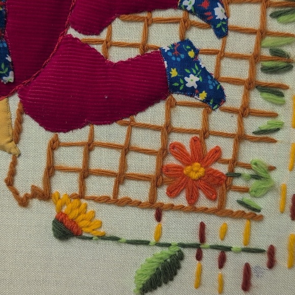 VINTAGE KITSCH WALL HANDMADE FRAME - Picture 3 of 4